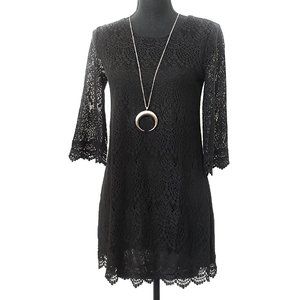 Black Lace Witchy Gothic Dress